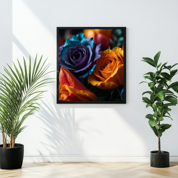 Vibrant Roses - Digital Floral Art" - Image 2